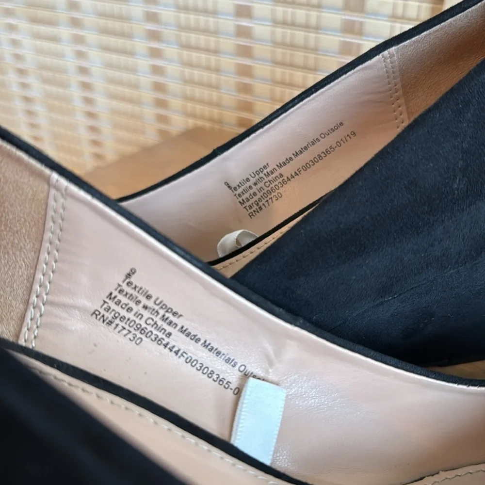 A New Day Black Suede Wedge Heels - Picture 5 of 5